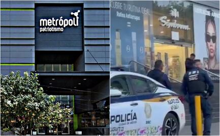 ¿Cómo es la plaza Metrópoli Patriotismo?; sujetos roban celulares en tienda