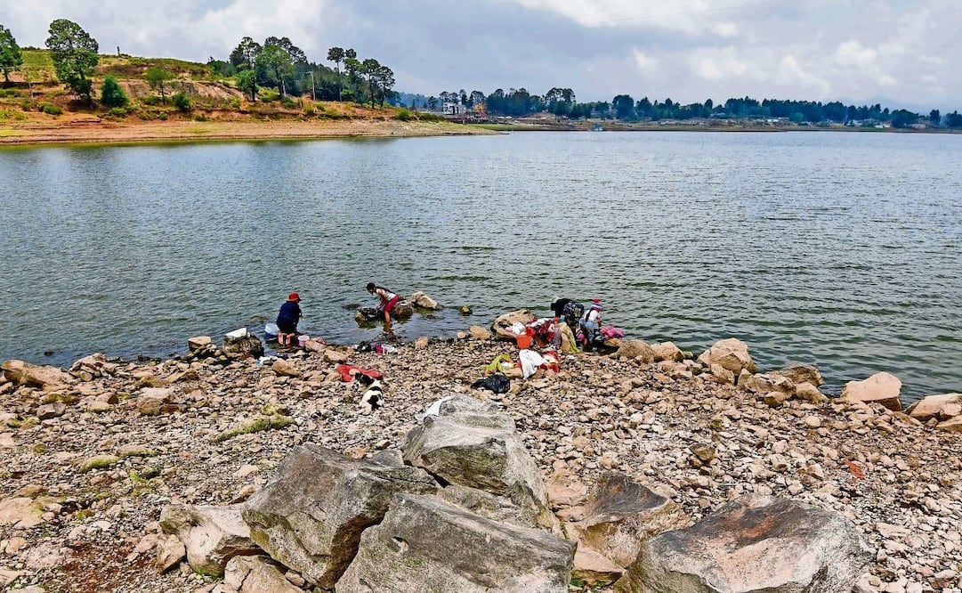 La presa Villa Victoria contaba con un almacenamiento de agua de 82.17 Mm3, es decir, 44.2% de su capacidad, indicaron autoridades. (12/03/2025) Foto: Archivo | El Universal
