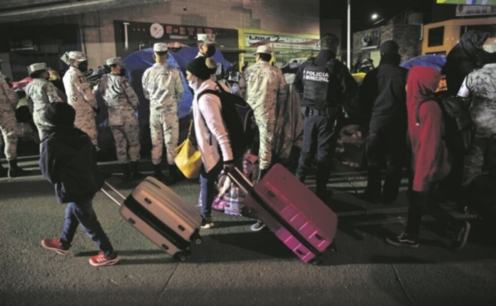 Desmantelan campamento migrante en Tijuana