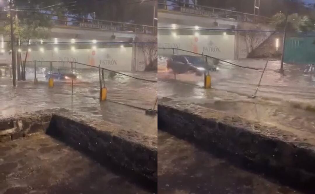 La alcaldía Magdalena Contreras dio a conocer el cierre del puente de Periférico y Santa Teresa, debido al nivel del agua. Foto: Captura de video