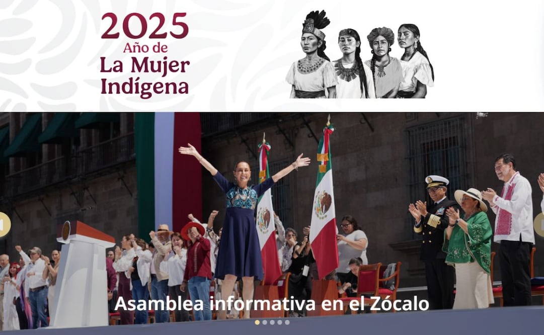 El sitio web detalla cada uno de los eventos encabezados por Sheinbaum Pardo. Foto: Captura de Pantalla