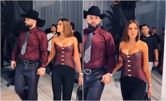 Cae elevador en el que estaba Carín León y su novia; la joven presenta fractura 