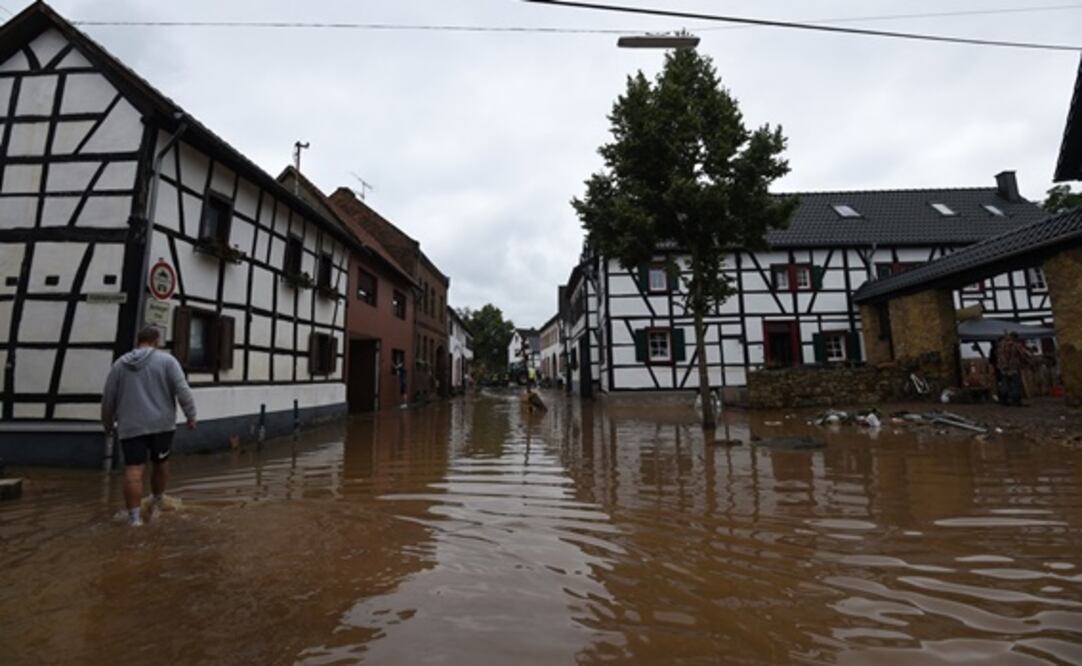 Las persistentes lluvias intensas provocaron inundaciones generalizadas durante el fin de semana en Alemania. Foto: Especial