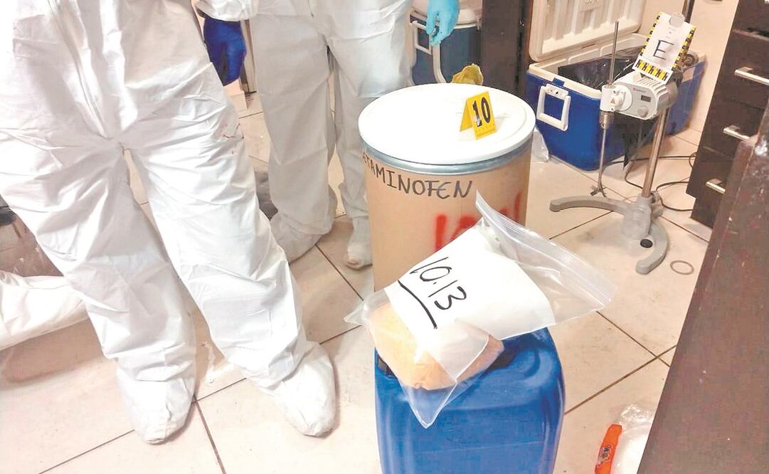 La Sedena dio a conocer que en 2020 se duplicó la localización de laboratorios clandestinos. Foto: ARCHIVO EL UNIVERSAL