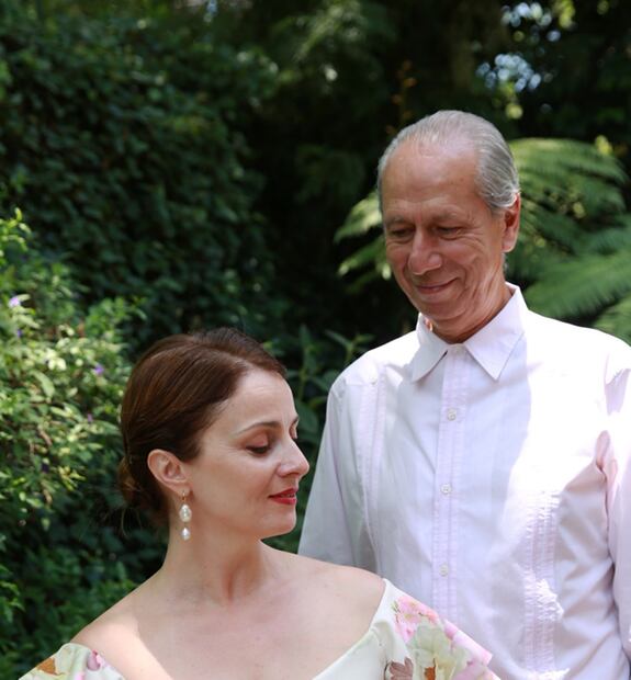 Sophie Gordeladze y el guitarrista mexicano Antonio López Palacios. Fotos: Tsiskari.