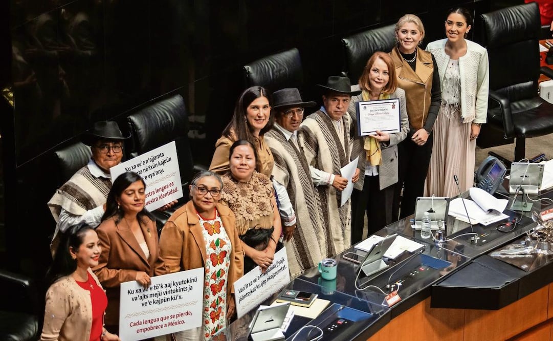 Representantes de pueblos originarios acudieron a la Comisión Permanente. Foto: ANDREA MURCIA. EL UNIVERSAL