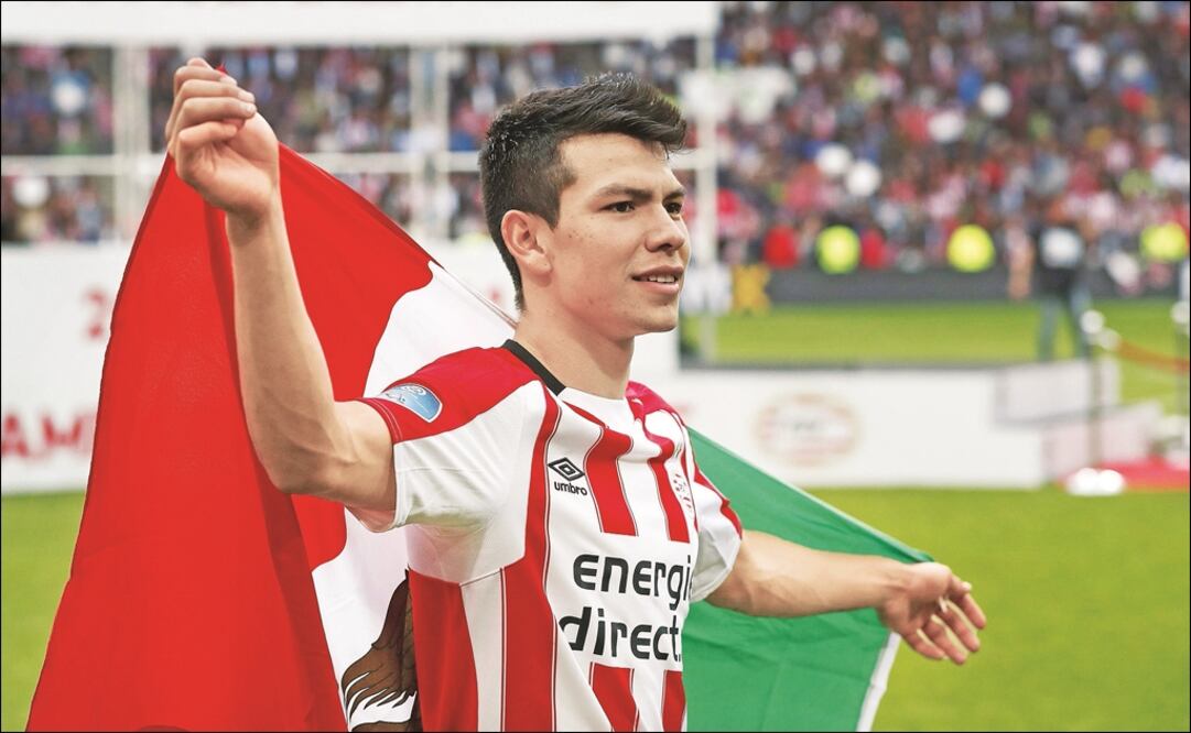 Hirving Lozano, atacante del PSV. Foto: Agencias