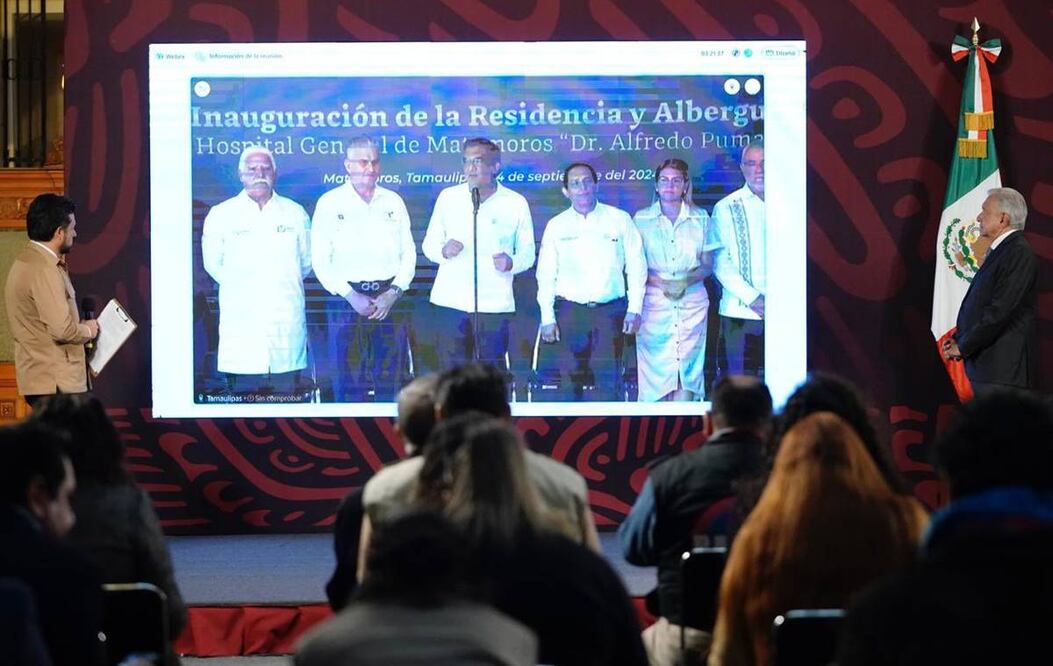 Américo Villarreal inaugura la residencia y albergue del Hospital General de Matamoros. Foto: Especial