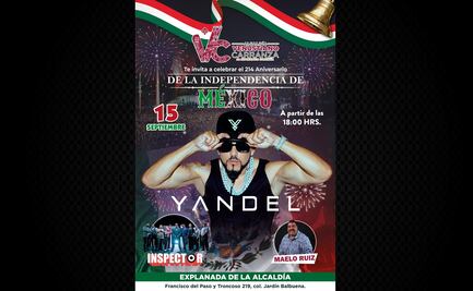 Yandel cerrará los festejos patrios en la alcaldía Venustiano Carranza este 15 de septiembre