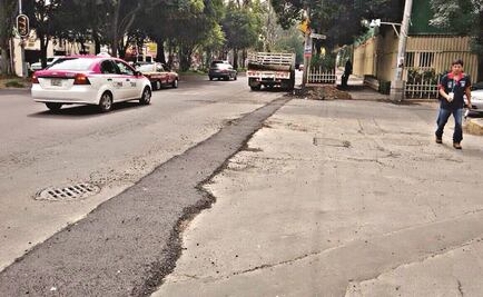 Dejan a MH con fondo para baches