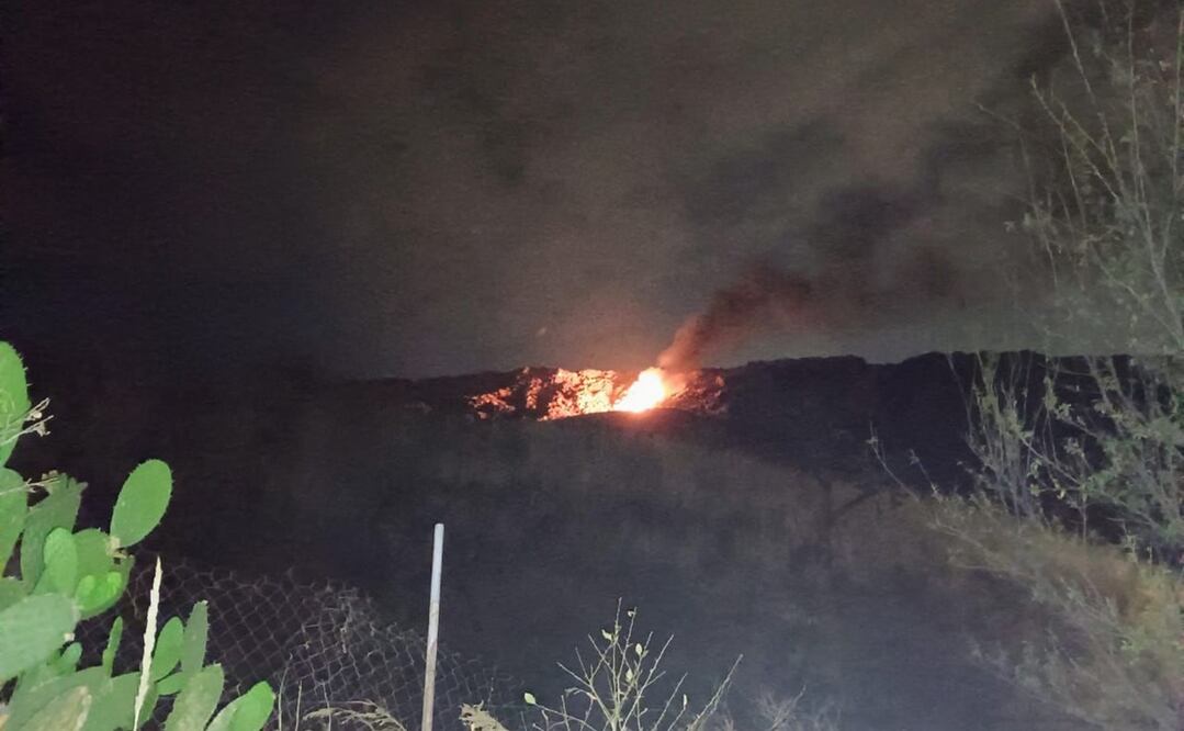 Incendio en basurero de Naucalpan. Foto: Especial