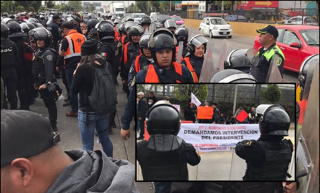 Bloquean Circuito Interior. Foto: Francisco Rodríguez/ EL UNIVERSAL