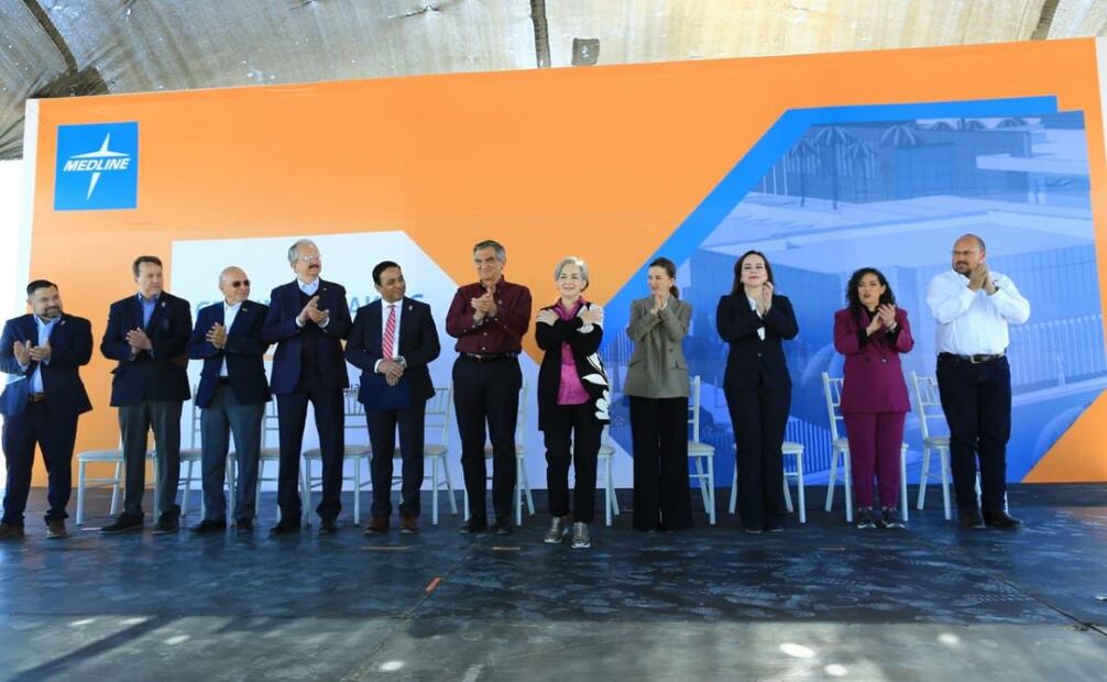 Inicia la construcción de la nueva planta Medline Industries. Foto: Especial