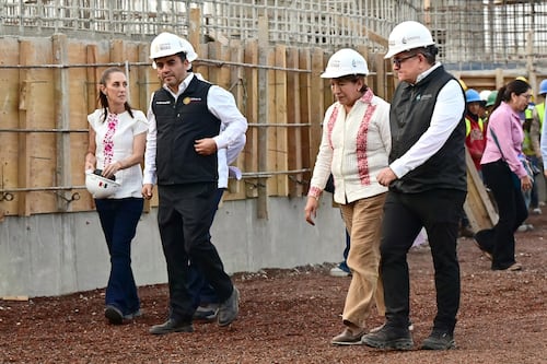 Delfina Gómez Oversees Flood Prevention Works in Eastern State of Mexico; 90% Complete
