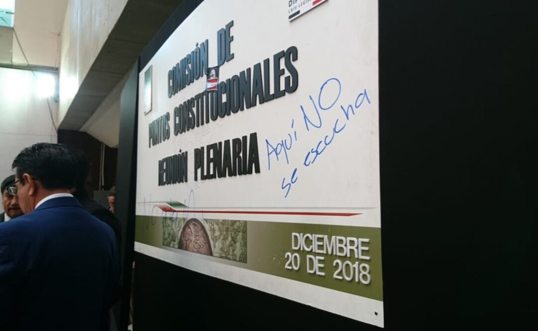 Reunión de la Comisión de Puntos Constitucionales. Foto: Alejandra Canchola/EL UNIVERSAL