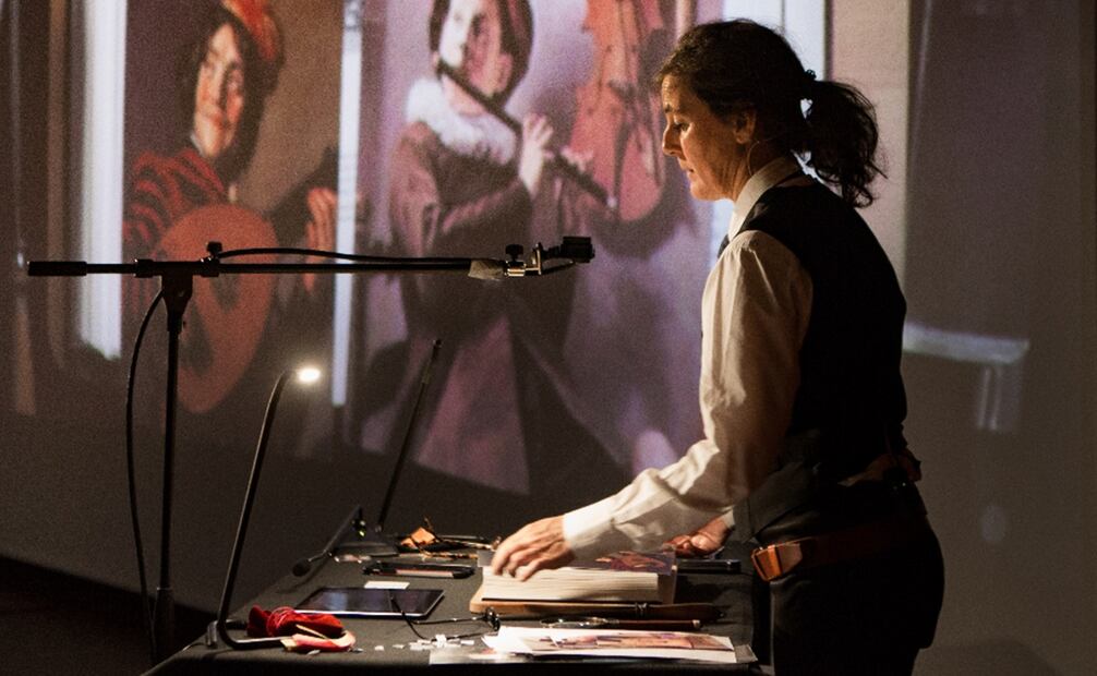 Aspectos del performance "Queridas Viejas". Foto: Cortesía María Gimeno.