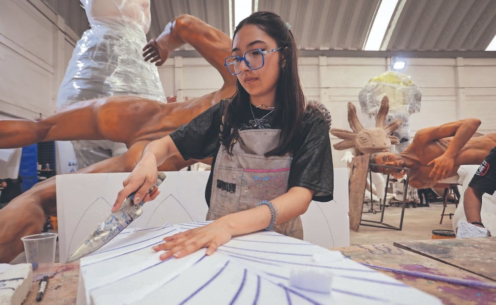 Detrás de cada escultura artística hay un mes de trabajo intensivo en el que se producen de tres a cuatro piezas simultáneamente. Foto: Luis Camacho/ EL UNIVERSAL