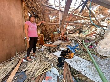 “El mercadito quedó como en película de guerra”