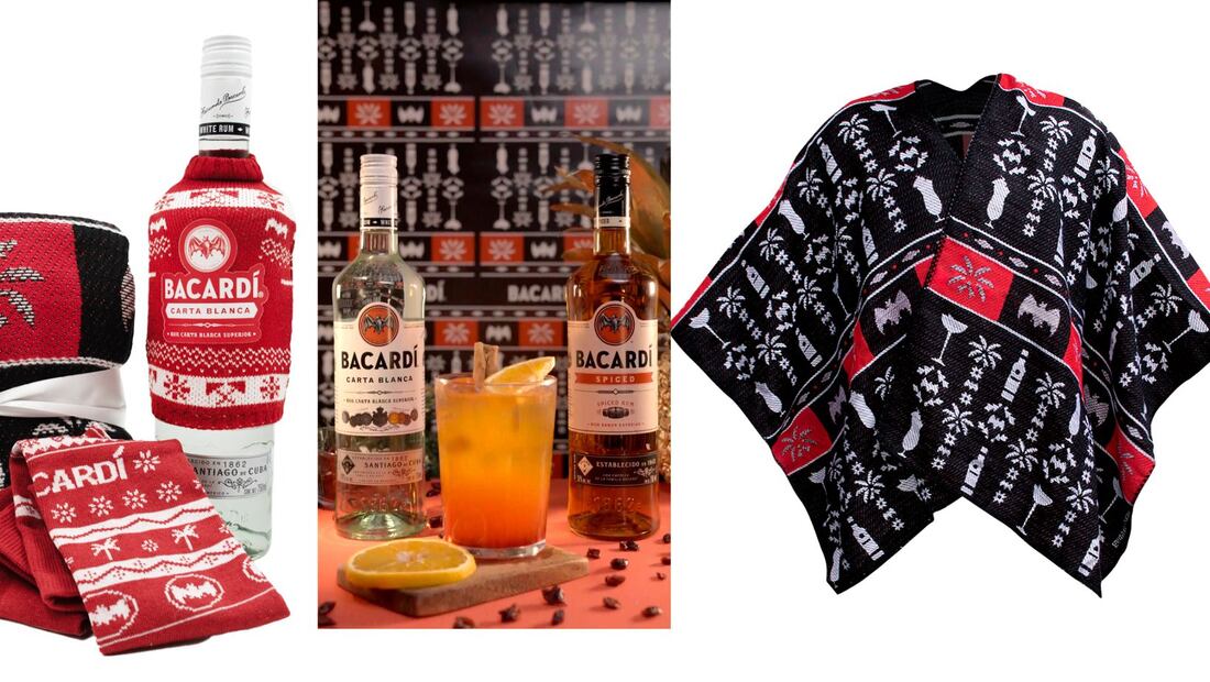 El poncho de Bacardí es solo para la temporada navideña.