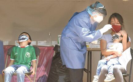 Ahora hacen pruebas Covid a niños en CDMX