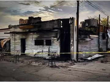 Sujeto acosó a mujeres en bar de San Luis Río Colorado, lo sacaron y regresó a prender fuego