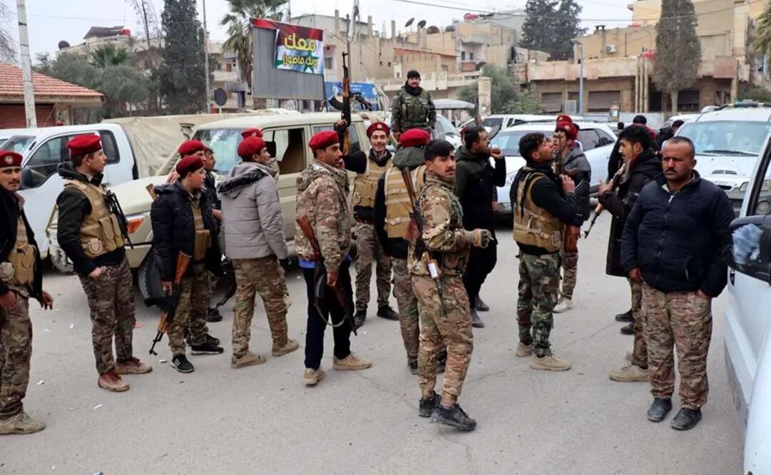 Combatientes de las Fuerzas de Siria Democrática (FSD) en la toma de la ciudad de Hasaka, en el noreste de Siria, el pasado 8 de diciembre. Foto: EFE