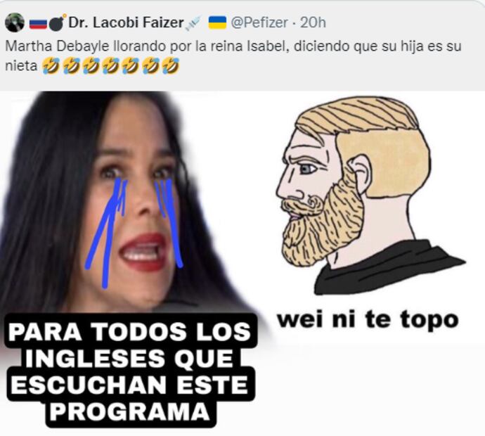 Martha Debayle da el pésame por el fallecimiento de Isabel II y así reacciona el internet 