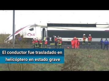Descarrila tren de alta velocidad en Francia; hay al menos 20 heridos