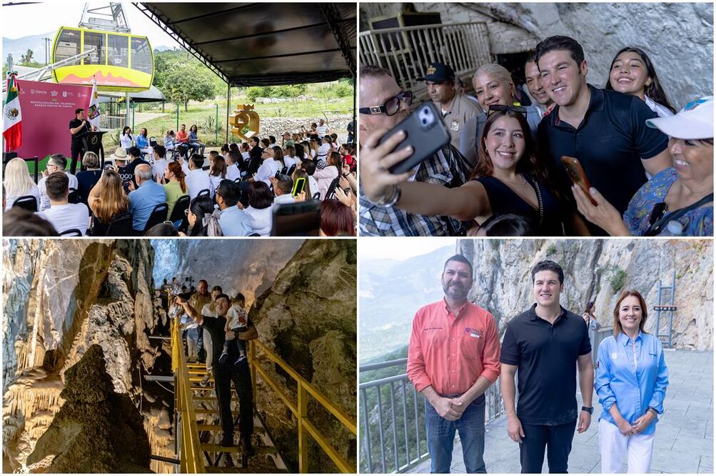Samuel García reactiva teleférico de las Grutas de García. Foto: Especial