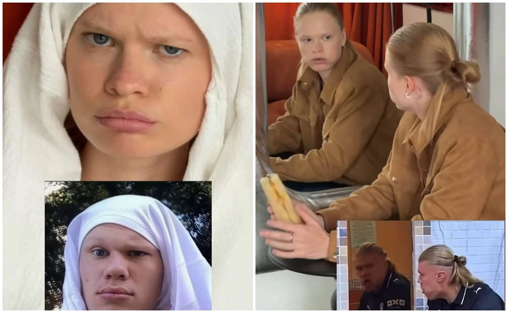 Anastasia Kostromitina recrea momentos de Erling Haaland.
Instagram nas__kos