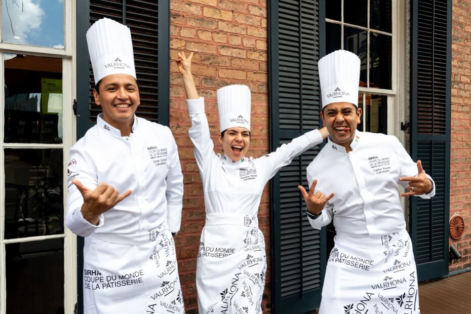 El equipo está conformado por Omar Robles, Roxana Flores y Carlos Rocha. Foto: Facebook CMPâtisserie México