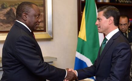 EPN sostuvo reunión con el vicepresidente de Sudáfrica