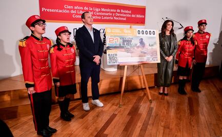 LMB presenta billete de la Lotería Nacional y libro que conmemora su centenario; así se vivió el evento