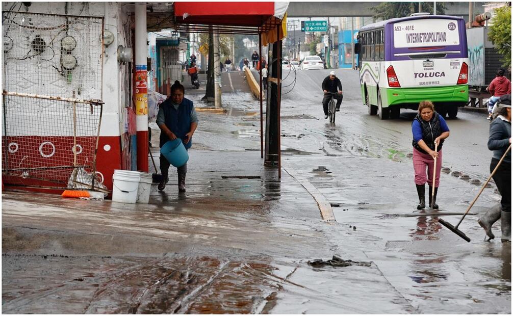 Inundación en San Mateo Atenco. Foto: Jorge Alvarado/ELUNIVERSAL)