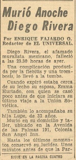 El día que Diego Rivera dejó de pintar