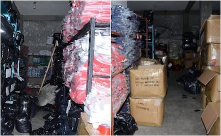 Decomisan 38 mil playeras deportivas "piratas"