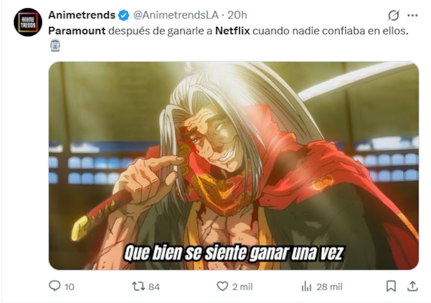 Retiro de oferta financiera de Netflix por la compañía de Warner Bros desata ola de memes en redes sociales, usuarios no perdonan. Foto: Captura de pantalla