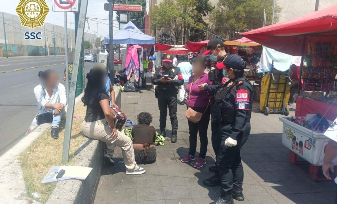 Elementos de la CETRAM localizan a mujer desaparecida (05/05/2025). Foto: Especial