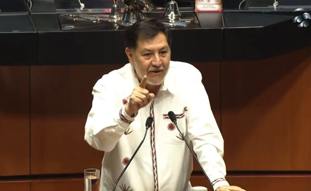 Gerardo Fernández Noroña, presidente del Senado. Foto: captura de pantalla