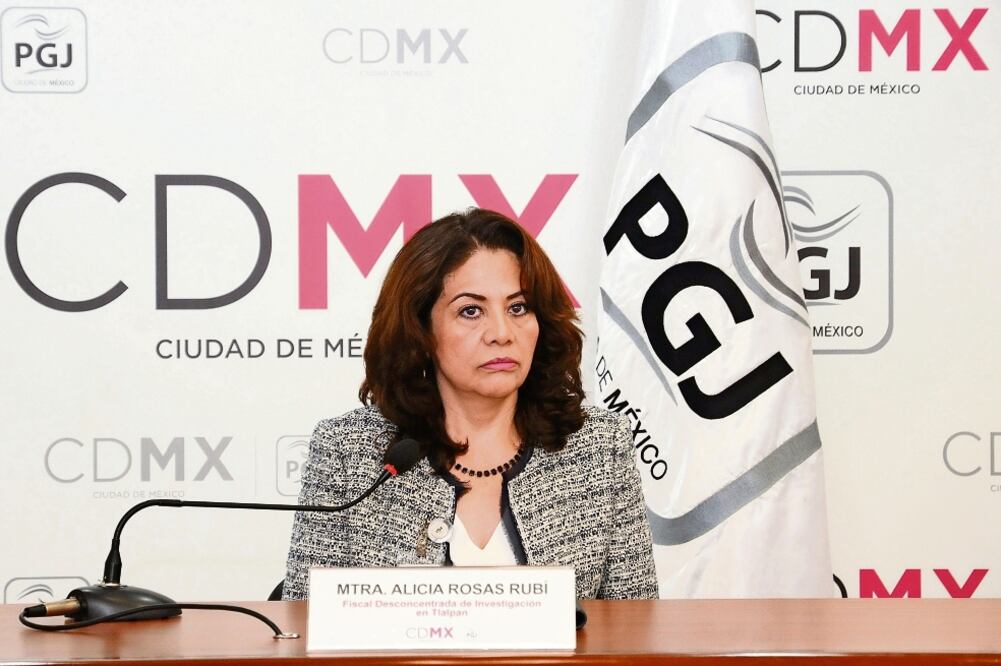 La fiscal Alicia Rosas Rubí informó que se dictó la medida cautelar de prisión preventiva al agresor, por lo que fue ingresado al Reclusorio Sur. (PGJ)