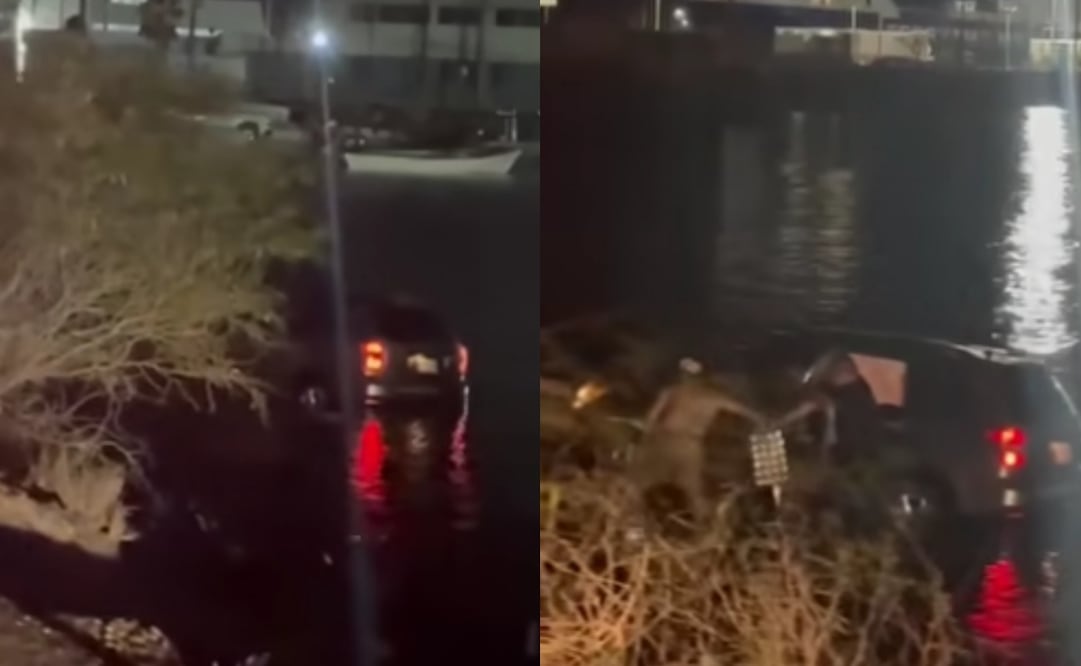 Vehículo cae al mar en Baja California Sur. Foto: especial