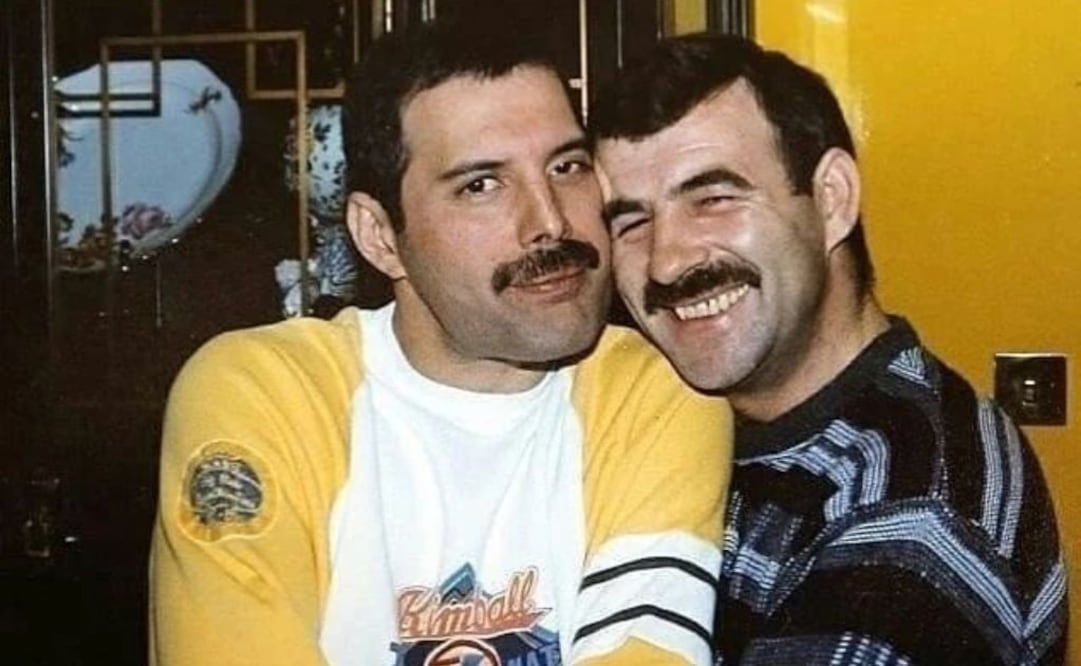 Freddie Mercury y Paul Prenter. Fuente: Instagram @freddiemercuryclub