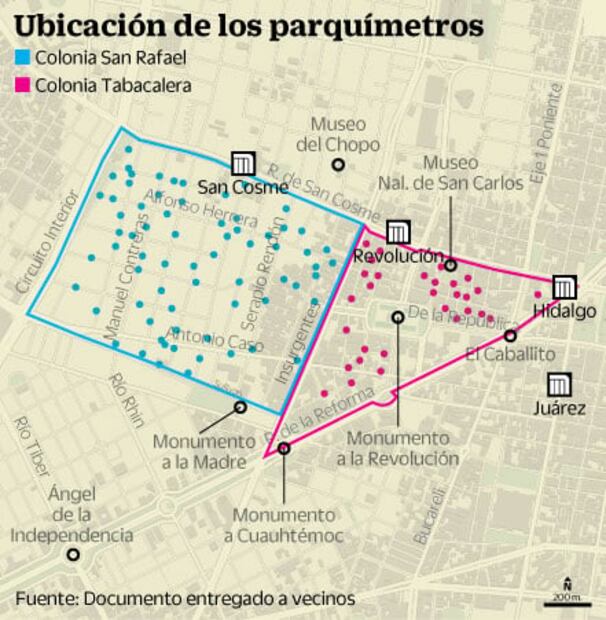 Frenan avance de parquímetros en la Tabacalera