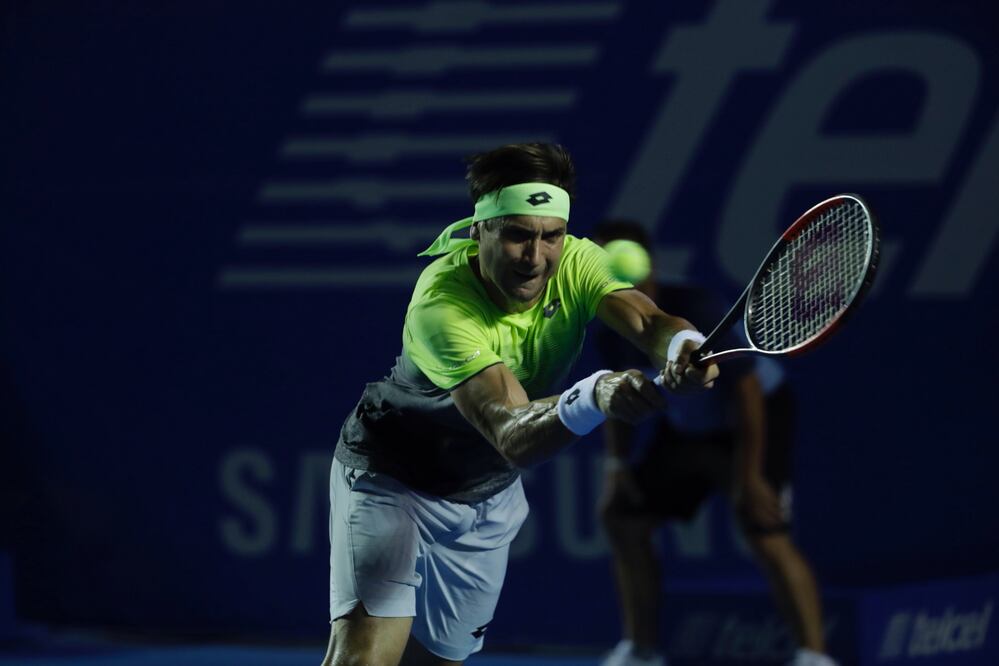 Juan Martin del Potro en el Abierto Mexicano de tenis 2018 en Acapulco Guerrero (LUIS CORTÉS. EL UNIVERSAL)