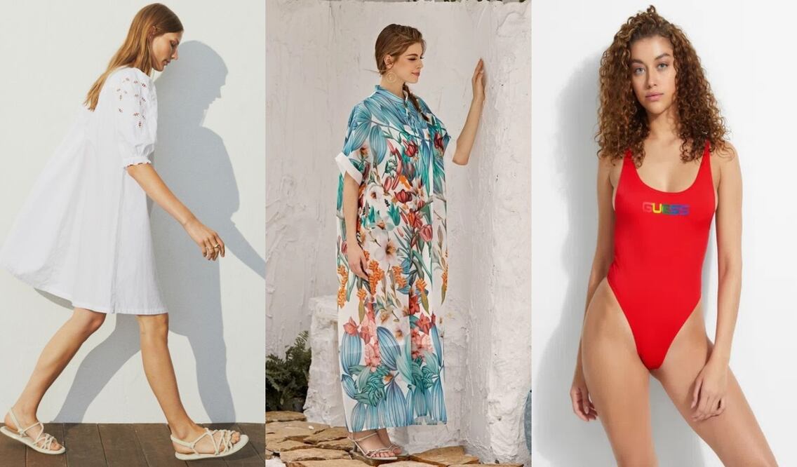 Con estas prendas siempre te verás espectacular en la época más calurosa del año / Foto: H&M, Shein, Guess 
