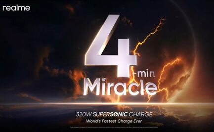 Realme anuncia tecnología que carga un celular en menos de 5 minutos