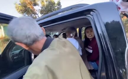 Hijo de Mireles encara a viuda de su padre; ella responde con manotazos