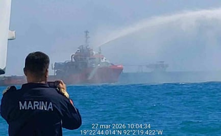 Avanza investigación por derrame de combustibles en el Golfo de México; 7 de 13 embarcaciones ya fueron inspeccionadas