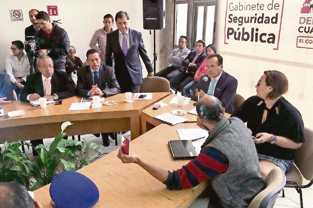 Al término de la reunión del gabinete de seguridad de la Cuauhtémoc, Rafael Luna pidió revisar el nuevo Sistema Penal Acusatorio (DELEGACIÓN CUAUHTÉMOC)