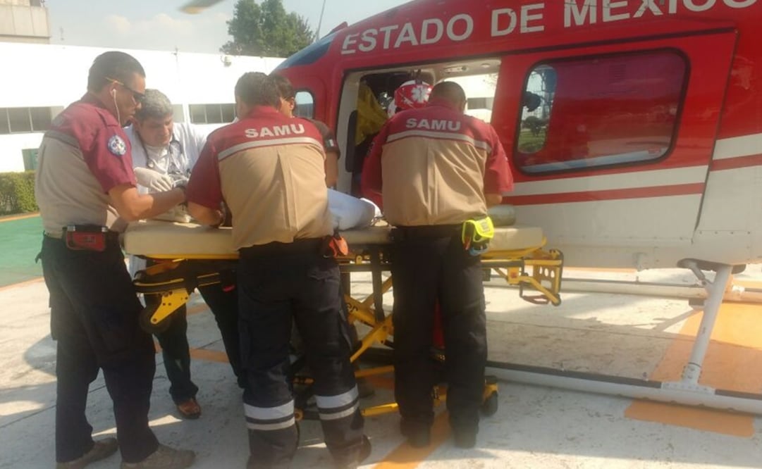La menor fue llevada a un hospital de la Ciudad de México en helicóptero. Foto: Archivo